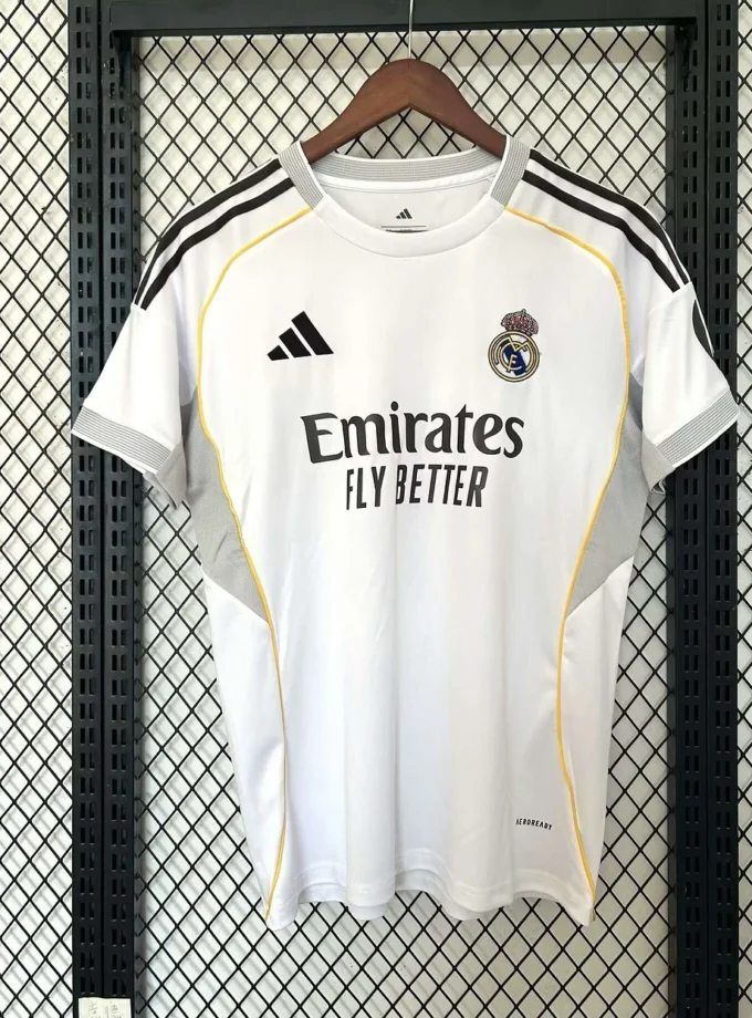 Mens adidas Real Madrid Home Authentic 25/26 FAN Match Jersey